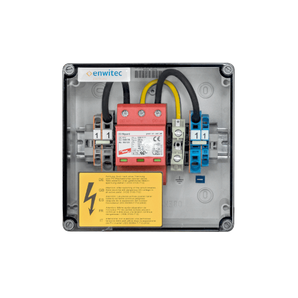 enwitec Überspannungsschutz DC Typ I+II 1 MPPT, Klemmen
