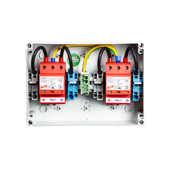 enwitec Überspannungsschutz DC Typ II, 2 MPPT, Klemmen